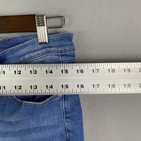 Nanette Lepore Belle High Rise‎ Crop Skinny Jeans Womens 10 Blue Denim Stretch - Picture 6 of 10